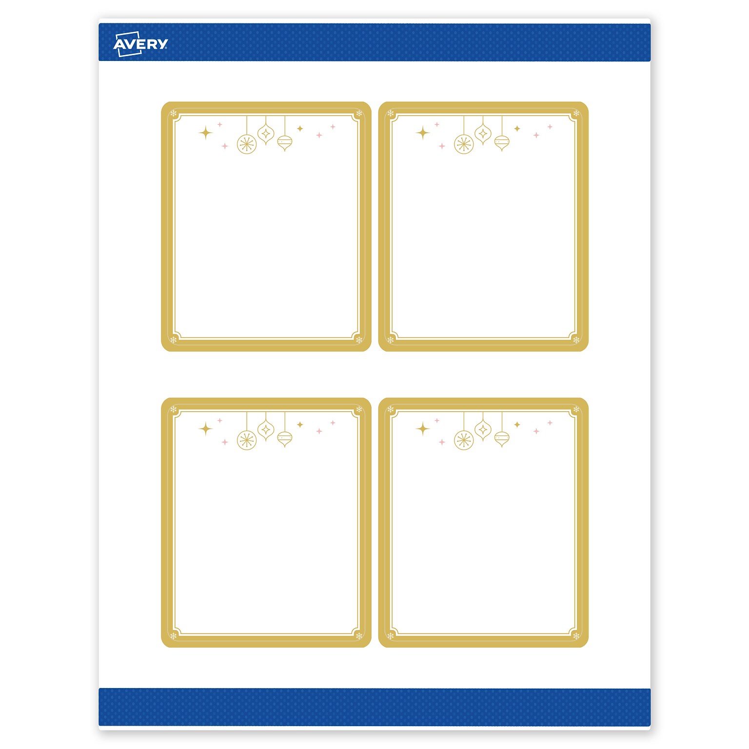 Avery Rectangle Multipurpose Labels, 4 x 3-1/3, White, 40/Pack (19479370530)