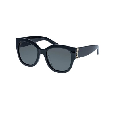 YSL Womens Semi Cat Eye Sunglasses-Havana