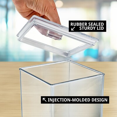 Azar Acrylic Containers, Clear (400431)