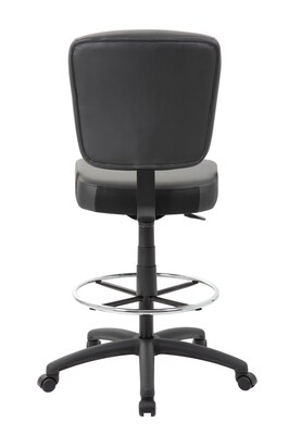 Boss Office Products Bariatric Armless CareSoft Office Stool, Black (B1680-BK)