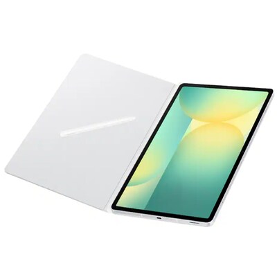 Samsung Polycarbonate 12.4" Smart Book Cover for Galaxy Tab S10 FE+, White (EF-BX620PWEGUJ)