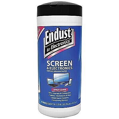 Endust for Electronics Screen and Electronic Surfaces Cleaning Wipes, 70-Count, 3/Pack (KITNOZ115063PK)