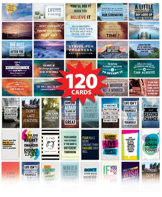 Better Office Encouragement Cards, 2" x 3.5", Assorted Colors, 120/Pack (64552-120PK)