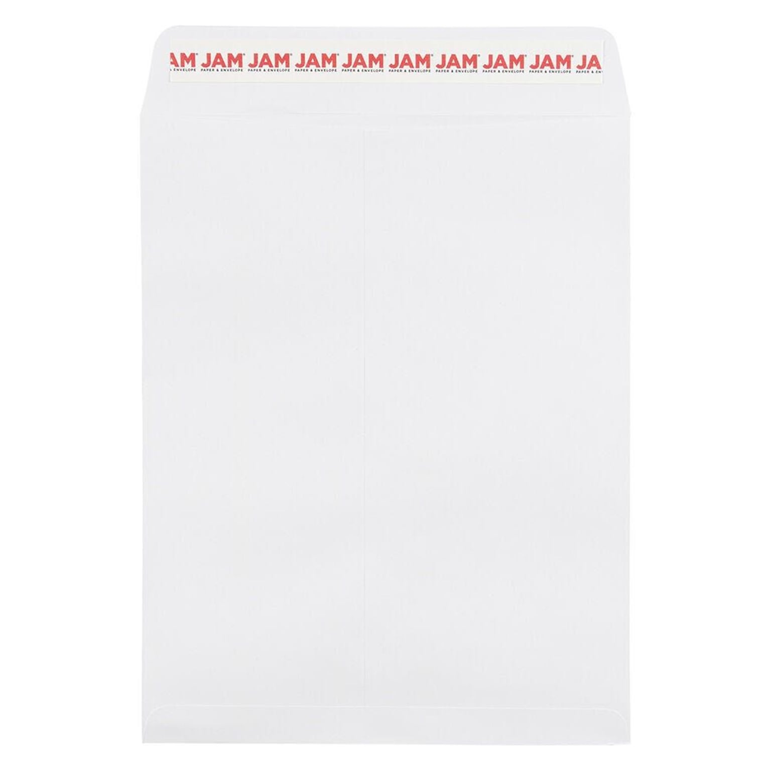 Jam Paper Self Seal Catalog Envelope, 8 3/4 x 11 3/4, White, 50/Pack (356838568I)