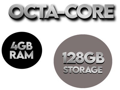 Linsay Octa Core 10.1 Tablet, WiFi, 128GB, Android 13, Bundled with Oracle Keyboard Case, Tablet Br