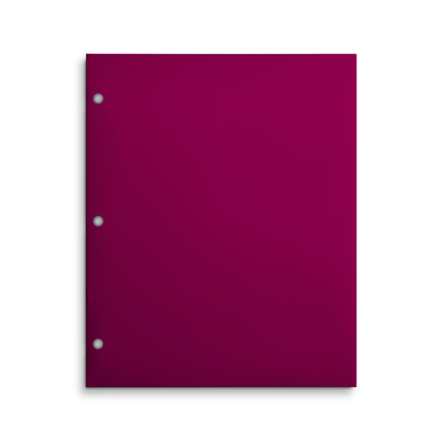 Staples® 4-Pocket 3-Hole Punched Presentation Folder, Pink (56214-CC)