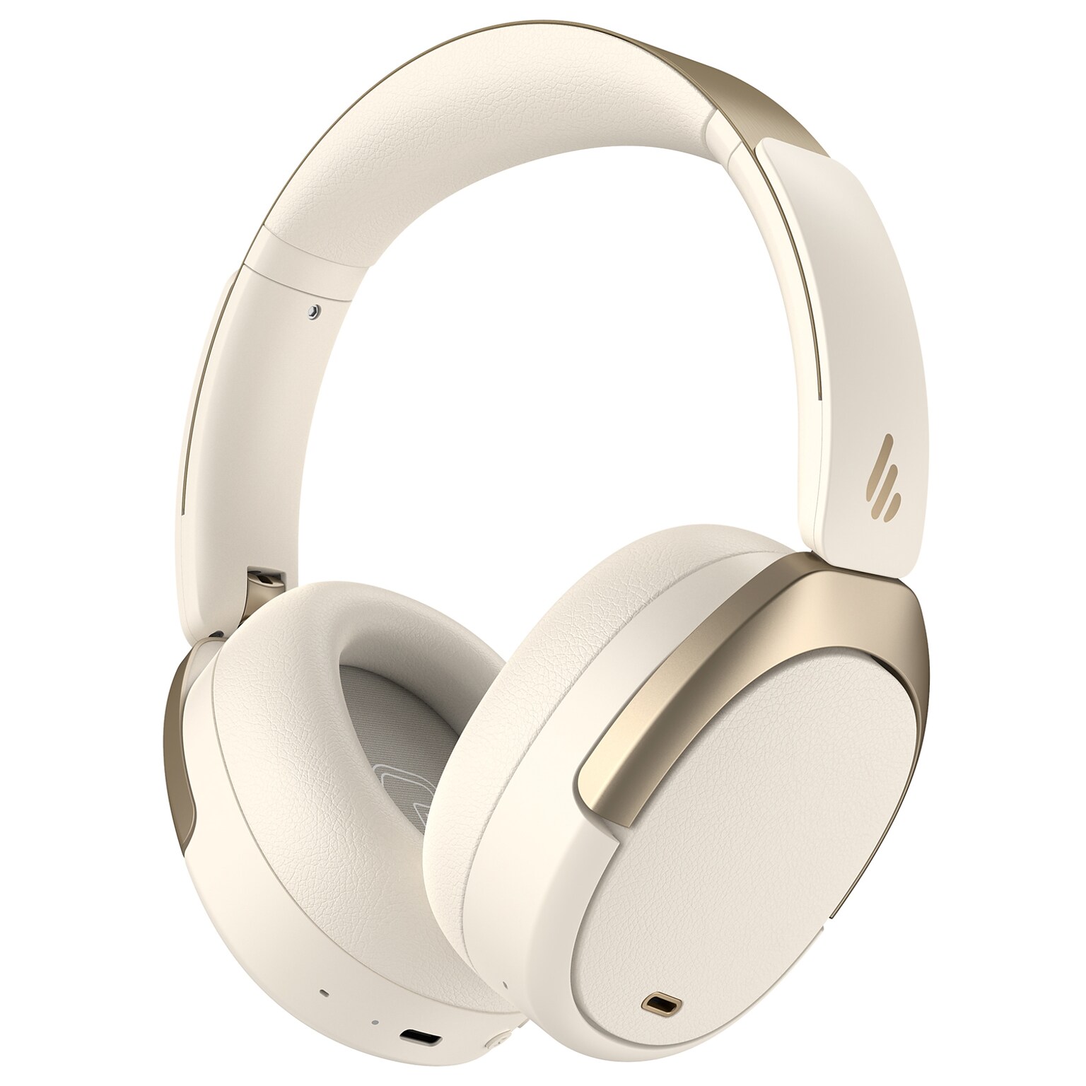 Edifier Wireless Active Noise Canceling Folding Over-Ear Headphones, Bluetooth, Ivory (WH950NB)