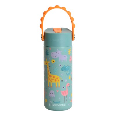 Elemental Core Pop Stainless Steel Double Wall Insulated Water Bottle, 18 oz., Safari (EBC18SF22P)