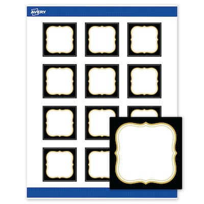 Avery Square Laser/Inkjet Multipurpose Labels, 2 x 2, White, 120/Pack (19479370877)
