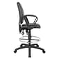 Boss® Multi-Function LeatherPlus Drafting Stool w/ Loop Arms