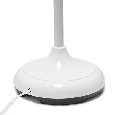 Simple Designs 67" White Metal Medusa Floor Lamp with 5 Adjustable Gray Cone Shades (LF2006-GOW)
