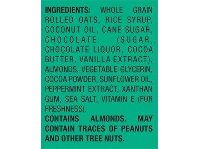 Bobo's Gluten Free Peppermint Brownie Oat Bite, 1.3 oz., 10 Bites/Box (541-D)
