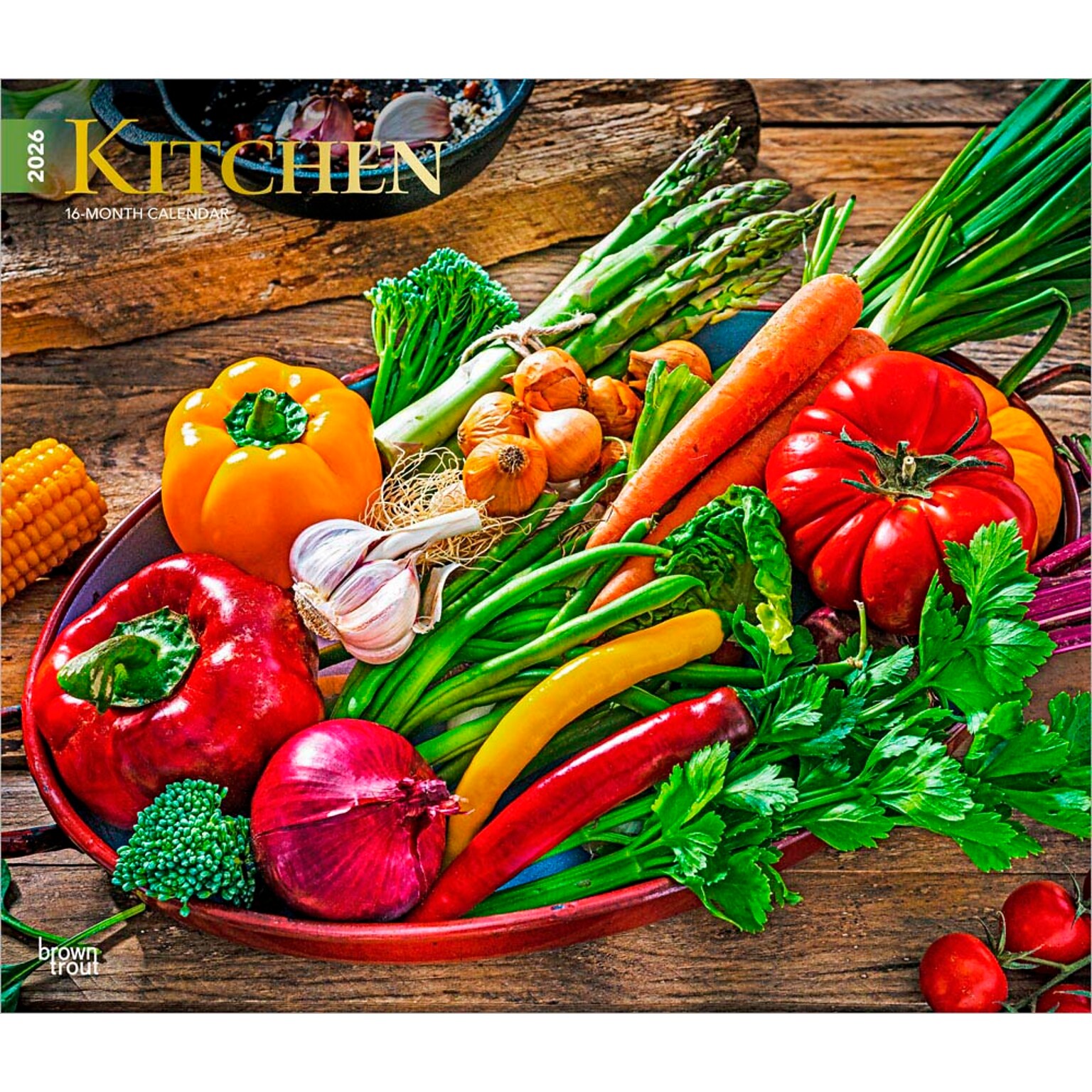 2026 BrownTrout Kitchen 14 x 12 Monthly Wall Calendar (9798330704057)