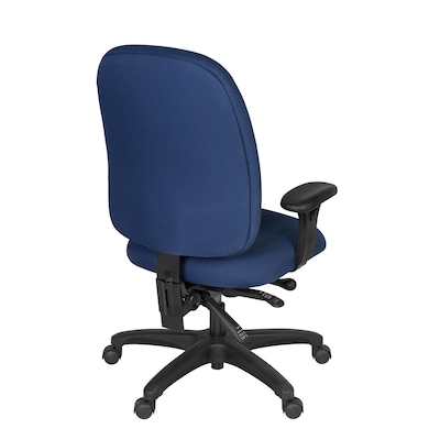 Regency Comfort Series Ergonomic Fabric Swivel Task Chair, Navy Blue (125-NV)