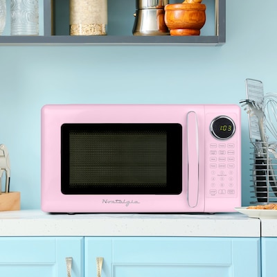 Nostalgia Retro 0.7 cu. ft. Countertop Microwave, Pink (NRMOPMSW7PK6A)