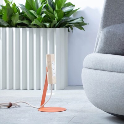 Branch Furniture Freestanding Power Strip - Deep Space / Graphite