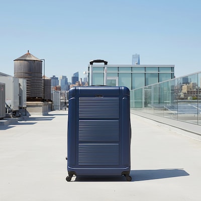 InUSA Pilot 33.27" Hardside Suitcase, 4-Wheeled Spinner, TSA Checkpoint Friendly, Blue (IUPIL00XL-BLU)