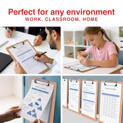 Staples® Hardboard Clipboard, Letter Size, Natural Brown (ST44292-CC)