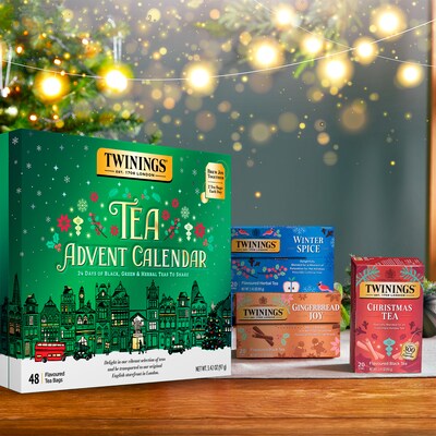 Twinings Tea Advent Calendar Assorted Tea Bags, 48/Box (F18323)