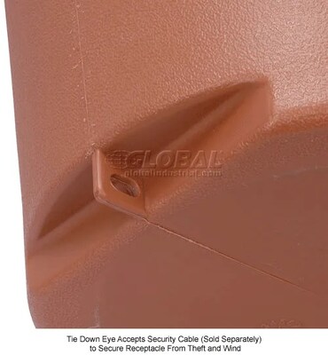 Global Industrial Outdoor Ashtray, 5 Gallon, Terracotta (245133RG)