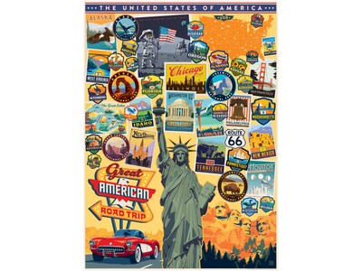 Willow Creek Great American Road Trip 1000-Piece Jigsaw Puzzle (49335)