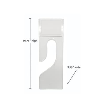 Nahanco Plastic Dividers, Clear, 100/Box (75E-100)