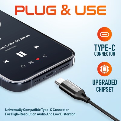 Delton 15EC Stereo Earbuds, USB Type-C (DWH15EC)