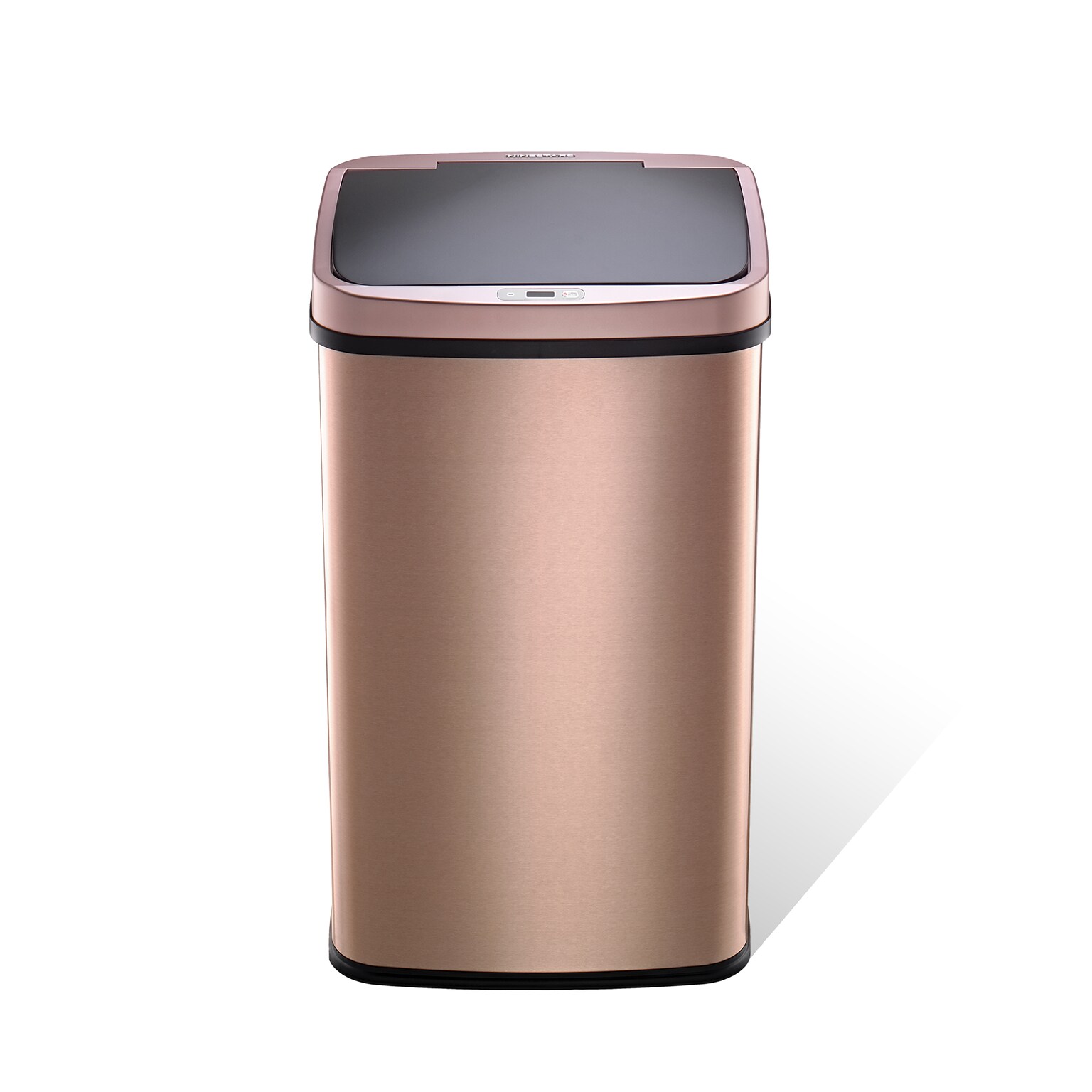Nine Stars Stainless Steel Motion Sensor Trash Can, 13.2 Gallon, Gold (DZT-50-28GD)