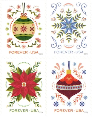 USPS Holiday Forever 20 Postage Stamps (FOREVERHOLID20)