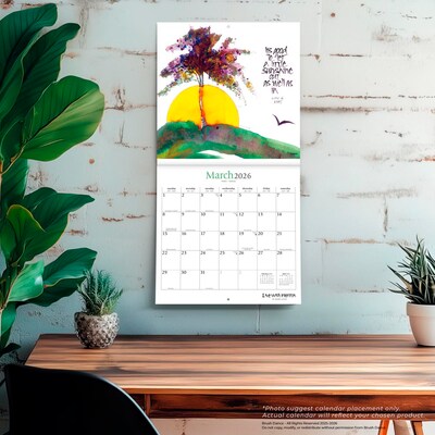 2026 Brush Dance Live with Intention 12" x 12" Monthly Wall Calendar (9798330707225)
