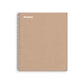 Staples Premium 5-Subject Notebook, 8.5 x 11, College Ruled, 200 Sheets, Brown (TR52122)