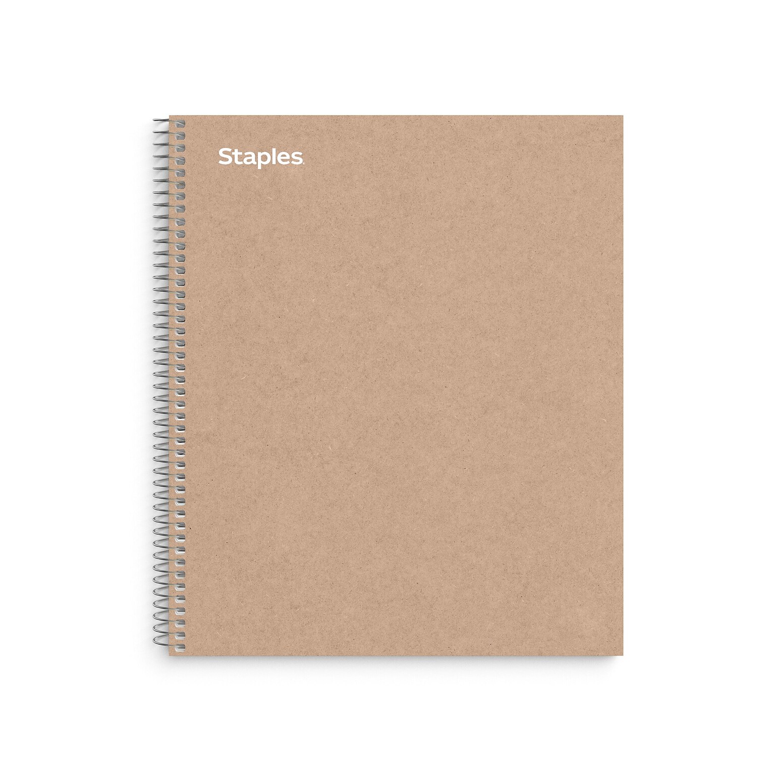 Staples Premium 5-Subject Notebook, 8.5 x 11, College Ruled, 200 Sheets, Brown (TR52122)