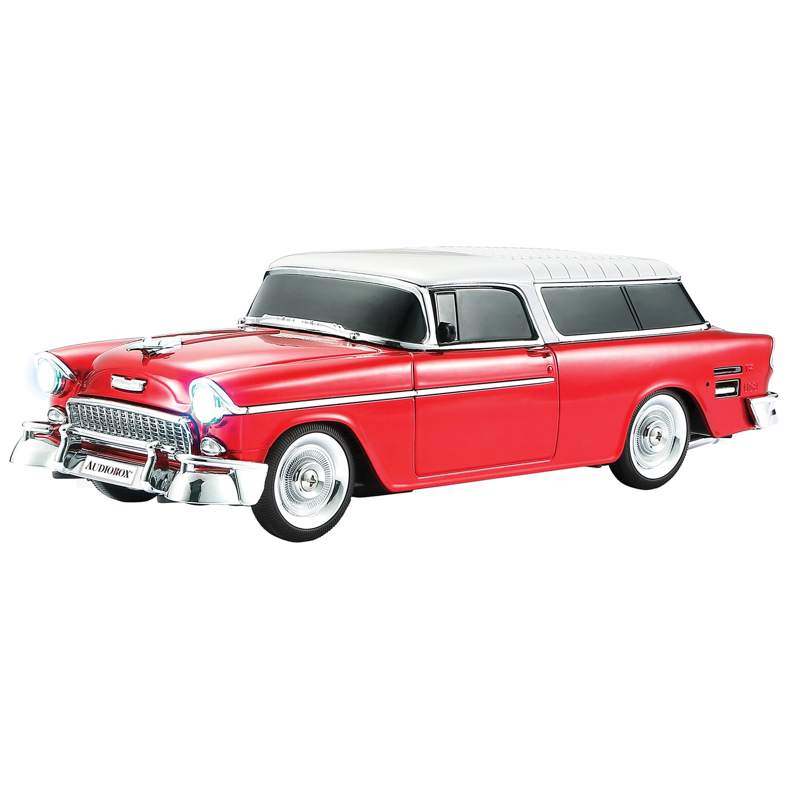 Audiobox Retro Ride Wireless Bluetooth 1955 Replica Car Speaker, Red (TRK-5500BYRD)