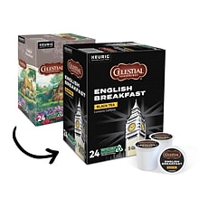 Celestial Seasonings Breakfast Blend Black Tea, Keurig® K-Cup® Pods, 24/Box (14731)