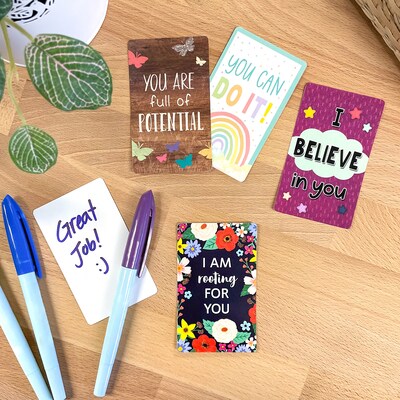 Teacher Created Resources Encouragement Personal Notecards, Multicolored, 42/Pack, 6 Packs/Bundle (TCR5616-6)