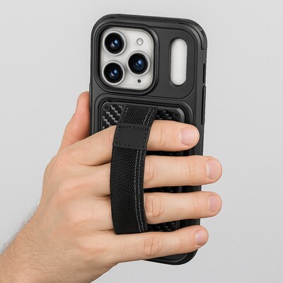 SaharaCase Raider Detachable Wallet Case for iPhone 17 Pro Max, Shock Absorbing, Black (CP01016)