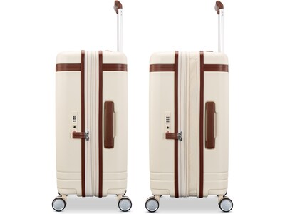 Samsonite Virtuosa 23" Hardside Carry-On Suitcase, 4-Wheeled Spinner, TSA Checkpoint Friendly, Off-White (149176-1627)