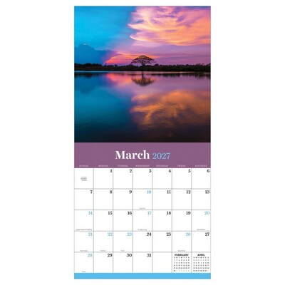 2027 TF Publishing Sunsets 12" x 12" Monthly Wall Calendar, Multicolored (27-1028)