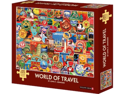 Willow Creek World of Travel 1000-Piece Jigsaw Puzzle (48727)