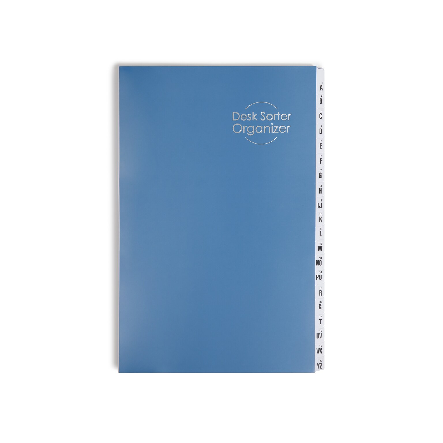Smead Plastic Indexed Desk File, Alphabetical Index, Blue (89237)