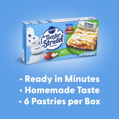 Pillsbury Toaster Strudel, Apple, 11.7 oz, 36/Pack (600-04143)
