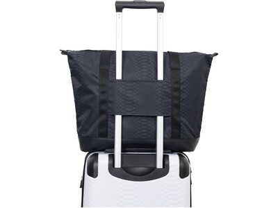 Geoffrey Beene 2-Piece Hardside Snake Skin Spinner Luggage Set, White/Black Animal Print (GB45-2)