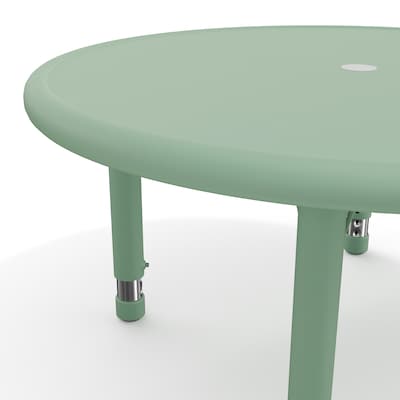 Flash Furniture Wren 33" Round Activity Table, Height Adjustable, Sage (YUYCX072RDTBSGE)