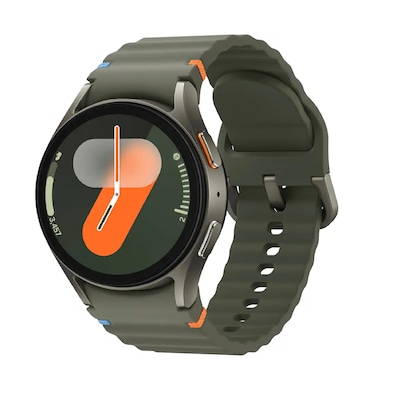 Samsung Galaxy Watch7 Smart Watch, GPS, 40mm, Armor Aluminum Case, Green Fluoroelastomer (SM-L300NZGAXAA)