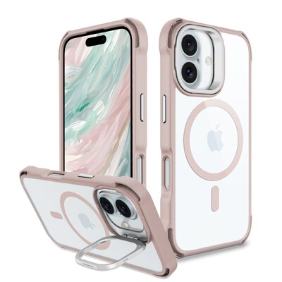 SaharaCase Venture-X MagSafe Phone Case for iPhone 16 Plus, Shock Absorbing, Desert Rose (CP00652)