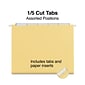 Staples® Hanging File Folders, 1/5-Cut Tab, Letter Size, Yellow, 25/Box (ST163519-CC)
