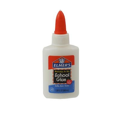Elmers Washable Removable School Glue, 1.25 oz., Tan (E301)