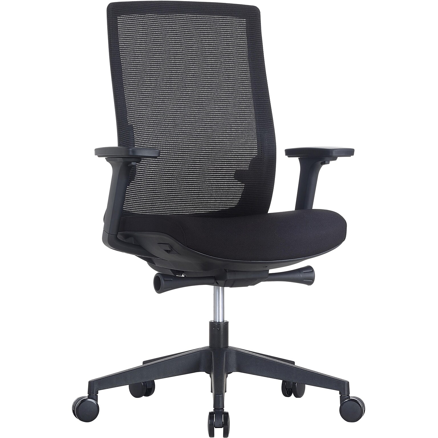 Lorell Ergonomic Mesh Swivel Management Chair, Black (LLR42180)