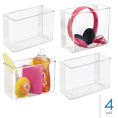 iDESIGN Adhesive Organizers, Clear, 4/Set (27835M4)