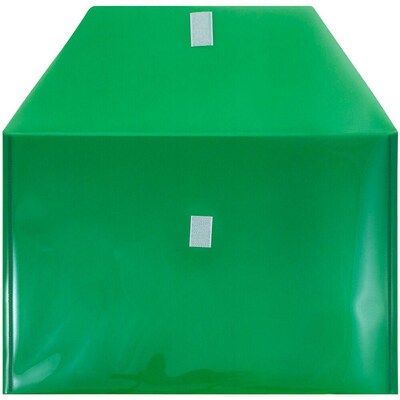 JAM Paper Premium Plastic Document File, Legal, Green, 3/Pack (235827783X3)
